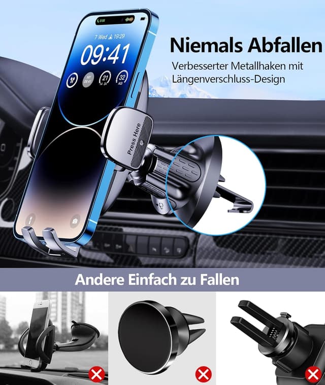 Thumbnail 4 de Glangeh Handyhalterung Auto Lüftung 360°