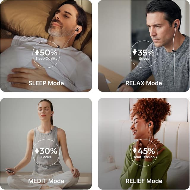 Detalle 2 de ZenoWell Luna Vagus Nerve Stimulator ear relaxation device with 4 modes