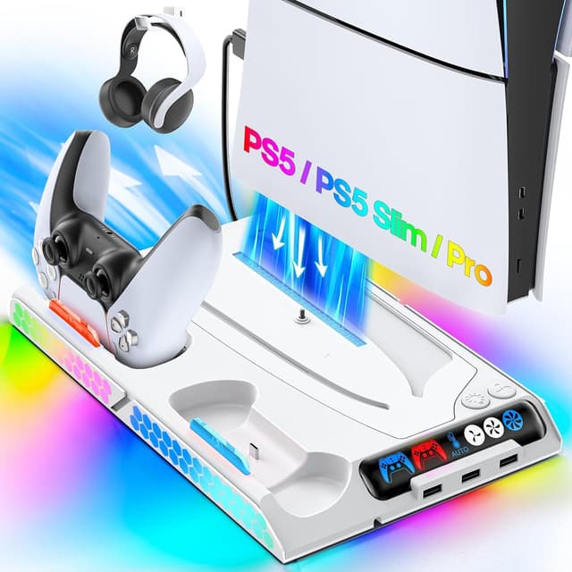 Detalle de PS5 Cooling Station with 4-Level Fan