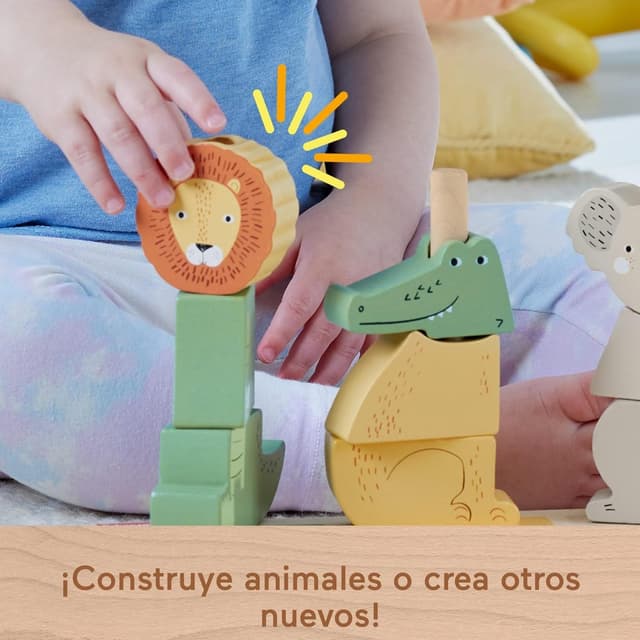 Thumbnail 3 de Fisher-Price Bloques apilables de animales 🦁, 10 piezas Montessori