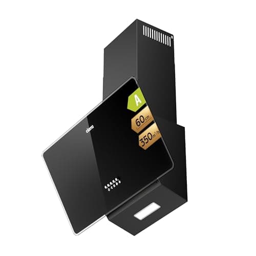 Imagen de CIARRA CAB6750 Campana Extractora Cocina 60cm Clase A 350 m³/h 3 Velocidades Recirculación Interna Filtro Carbono Negro en OfertitasTOP