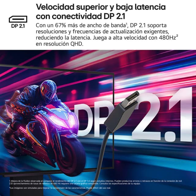 Thumbnail 5 de LG 27GX790A-B 27' 480Hz OLED para gaming