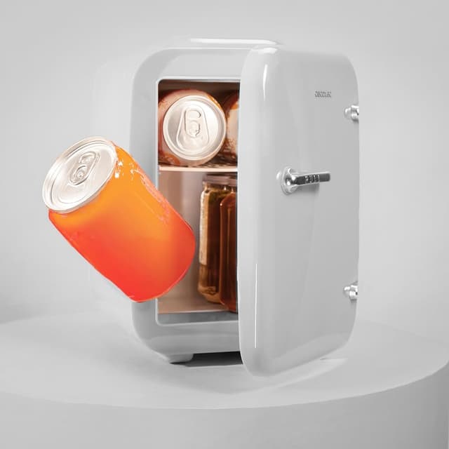 Detalle de Cecotec Bolero MiniCooling mini-réfrigérateur 4 L 12V/220V Habana White, refroidissement & chauffage