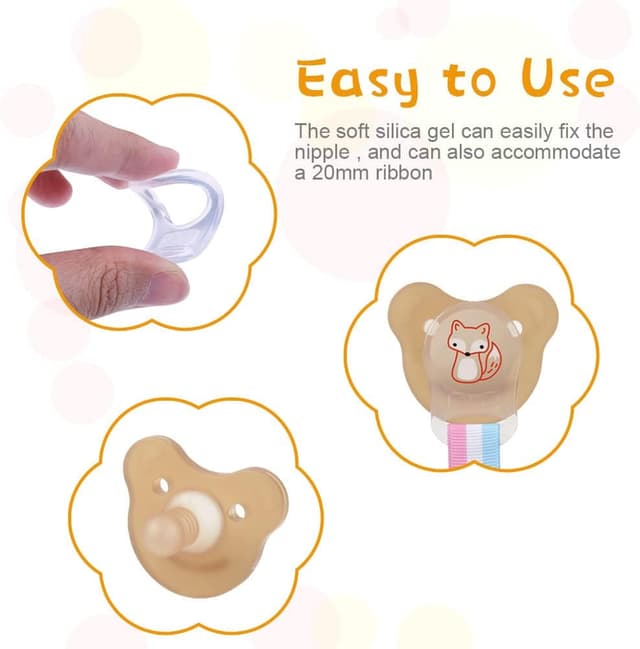 Thumbnail 2 de Vicloon Attache tétine silicone 20 pcs