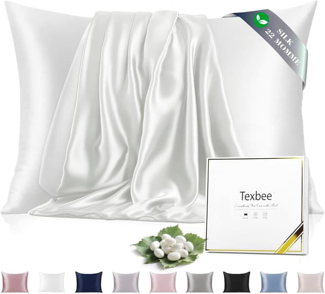 Detalle de Texbee Silk Pillowcase 22 Momme, 50x75 cm