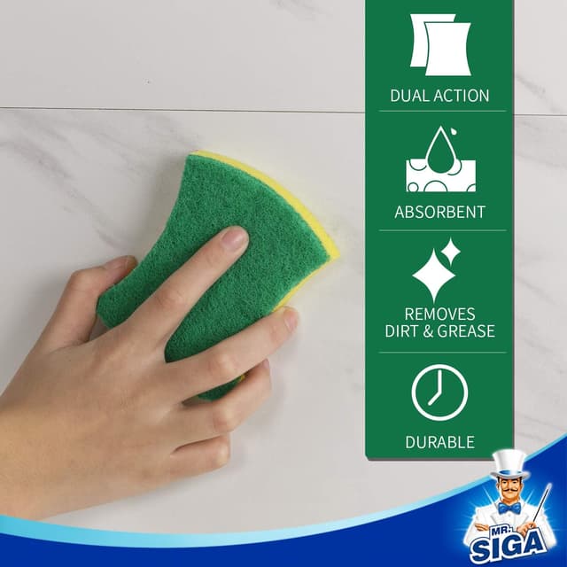 Thumbnail 6 de MR.SIGA Heavy Duty Cellulose Scrub Sponge