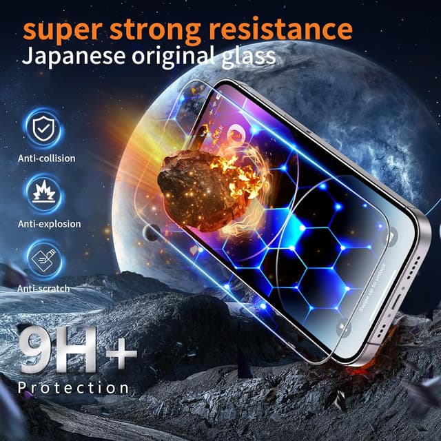 Thumbnail 3 de Tentoki Protector de Pantalla iPhone 14 Pro 📱, Instalación Rápida