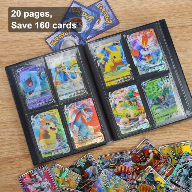 Thumbnail 4 de JUSONEY Trading Card Album Folder 4 Pocket Binder