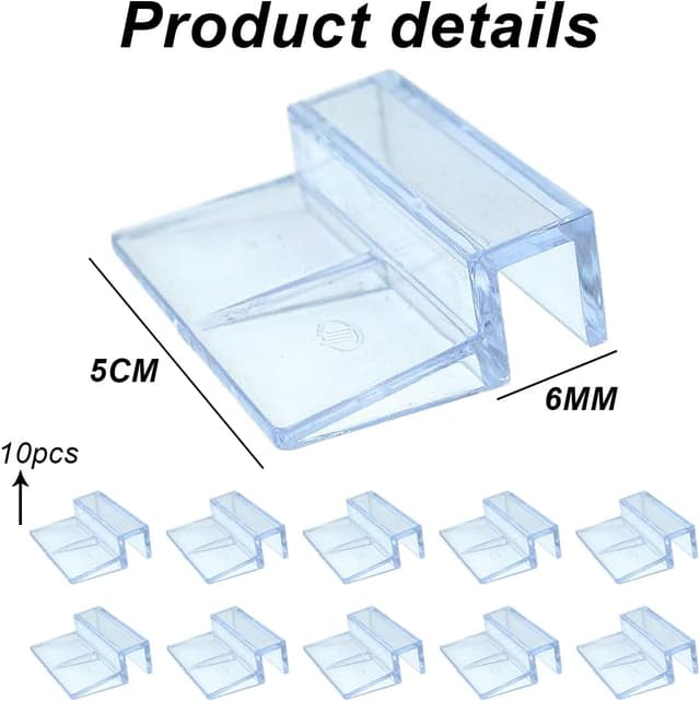 Detalle 2 de RuiChy aquarium lid clips, 10 pack