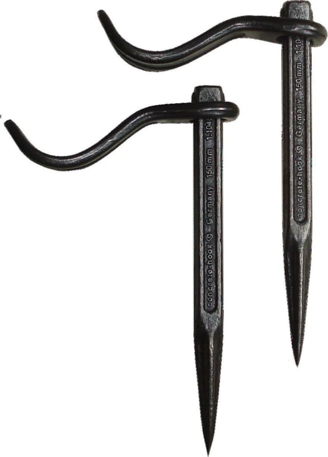 Detalle de Staffa Fermastadia regolabile per muratura da 150 mm, in acciaio al carbonio temprato (2 pezzi)