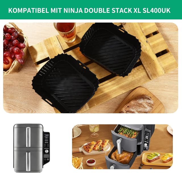 Detalle de ZHYLUO – 2 moules en silicone pour Ninja Double Stack SL400EU (SL400UK/AF400EU, etc.)