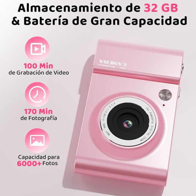 Detalle de CHAKEYAKE Cámara Digital 4K 64 MP