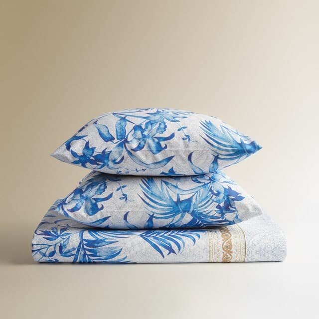 Detalle 1 de Bassetti Ibiscus Tatoo juego de sábanas algodón 100%