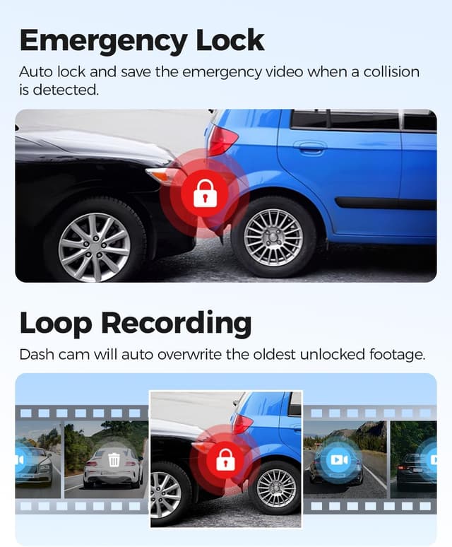 Thumbnail 5 de AZDOME M300S 4K Dashcam delantero trasero