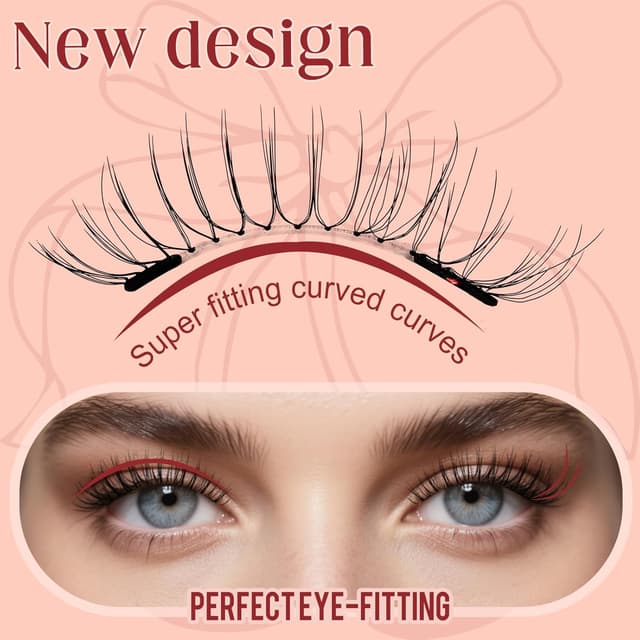 Detalle 2 de Higu Clace Magnetic Eyelashes with Applicator (G03) — No-Glue Reusable Magnet Lashes for a Natural Look