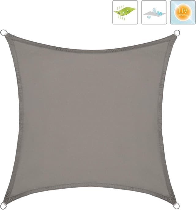 Detalle 2 de LARMNEE PES vela ombreggiante 3x3 m con protezione UV 93% e occhielli metallici