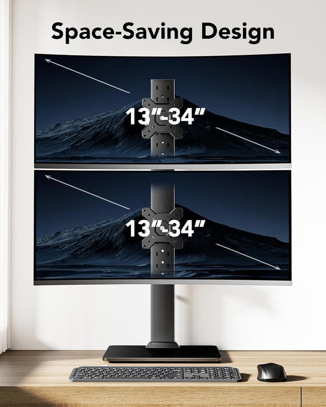 Detalle 2 de HUANUO Monitorhalterung 2 Monitore übereinander