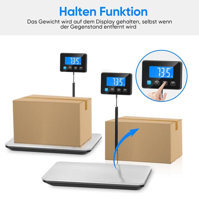 Detalle 2 de Digitale Paketwaage 200 kg, 10 g Genauigkeit