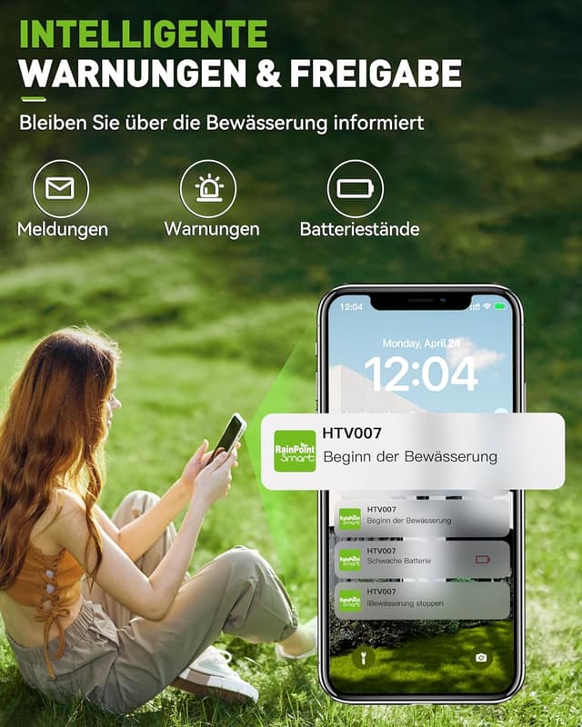 Thumbnail 6 de RAINPOINT Timer per irrigazione WLAN 2,4 GHz con ingresso in ottone e controllo app