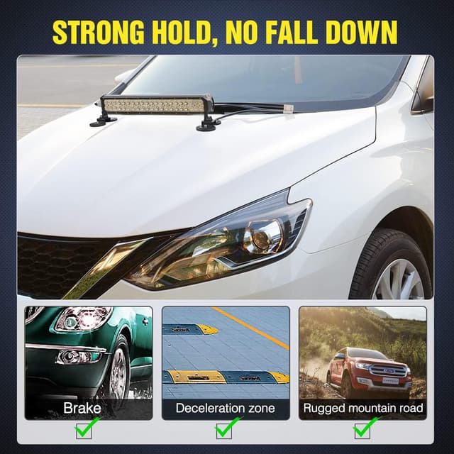 Thumbnail 5 de Nilight Magnetic Base Light Bar Mounts for LED Pods