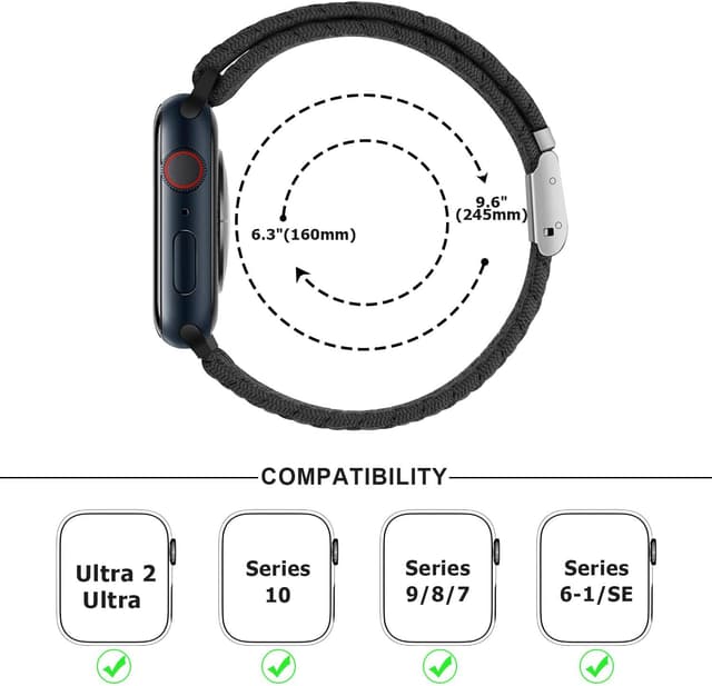 Thumbnail 4 de Anlinser Braided Solo Loop strap 49mm for Apple Watch