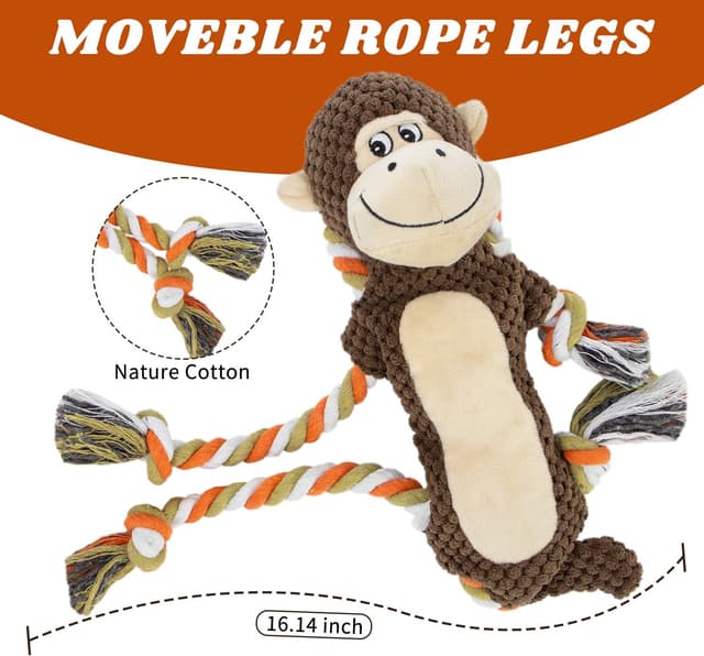 Thumbnail 2 de CneeeeeB Plush Squeaky Dog Toy for Large Breeds