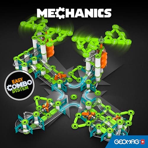 Thumbnail 5 de Geomag Mechanics Gravity Loops & Turns — 130 piezas 🧩