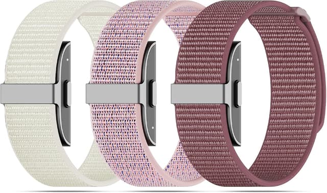 Detalle de ZOOROO 3-Pack Nylon Loop Sport Replacement Bands for Hume Health Band