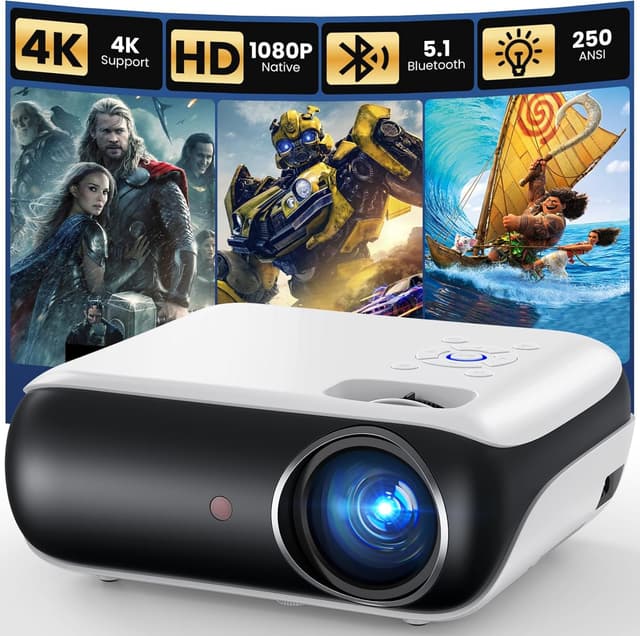 Detalle de HAPPRUN H1 Native 1080P Mini Projector 📽