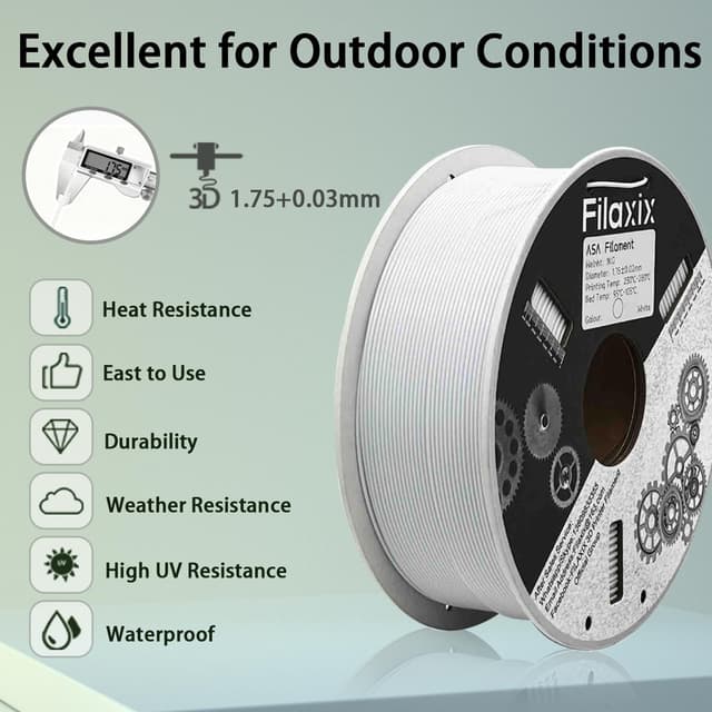 Thumbnail 4 de Filaxix ASA Filament 1,75 mm Weiß