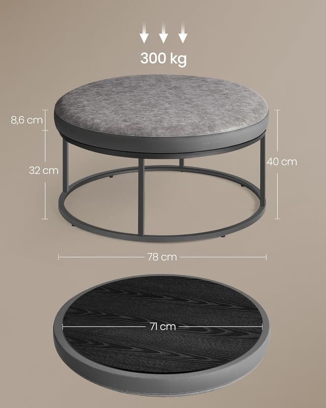 Thumbnail 2 de SONGMICS Home Luiz Mesa de centro 300 kg