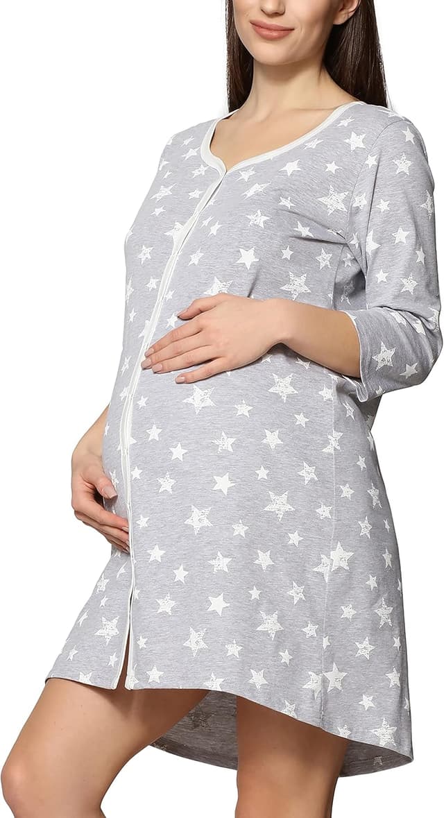 Detalle de Be Mammy chemise de nuit maternité pour allaitement