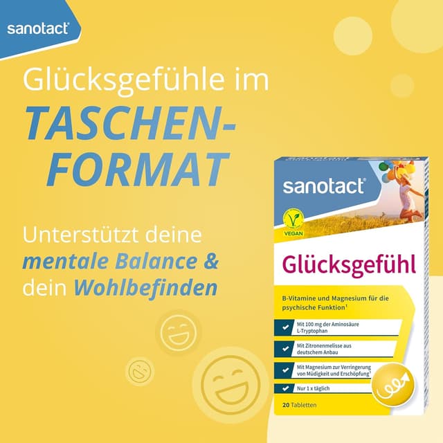 Detalle 2 de sanotact Glücksgefühl 90 Tabletten