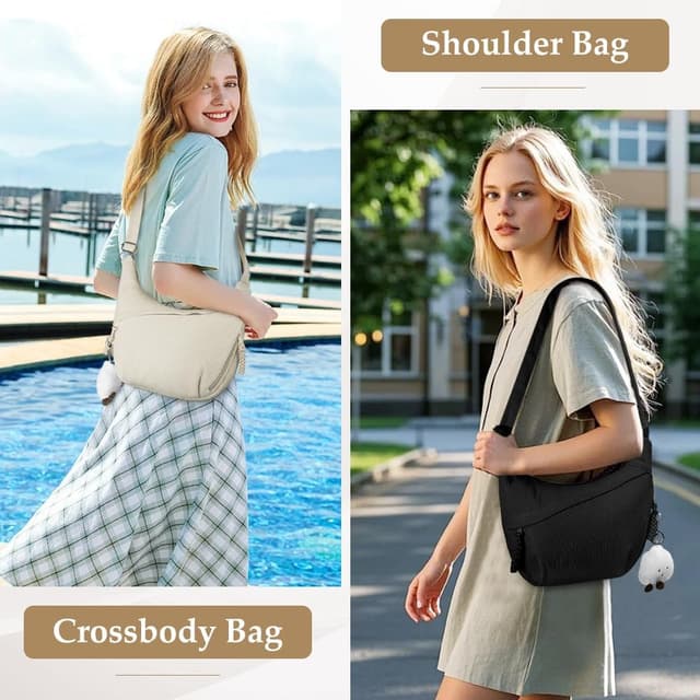 Detalle 2 de Grand sac à bandoulière Aucuu en velours côtelé avec pendentif nuage et bandoulière réglable