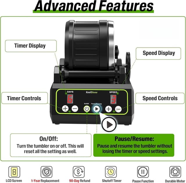 Thumbnail 4 de C1 Pro Brushless Rock Tumbler 2.5LB 🪨