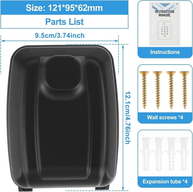 Thumbnail 4 de OFFOF Key Safe Wall Mounted 12‑digit
