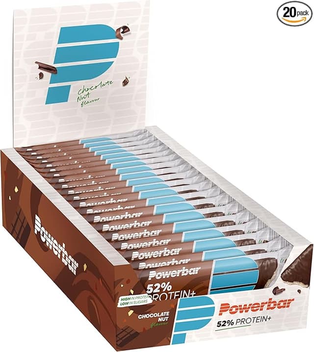 Detalle de PowerBar Protein Plus 52% Chocolate Nut 🌰 Pack 20x50g