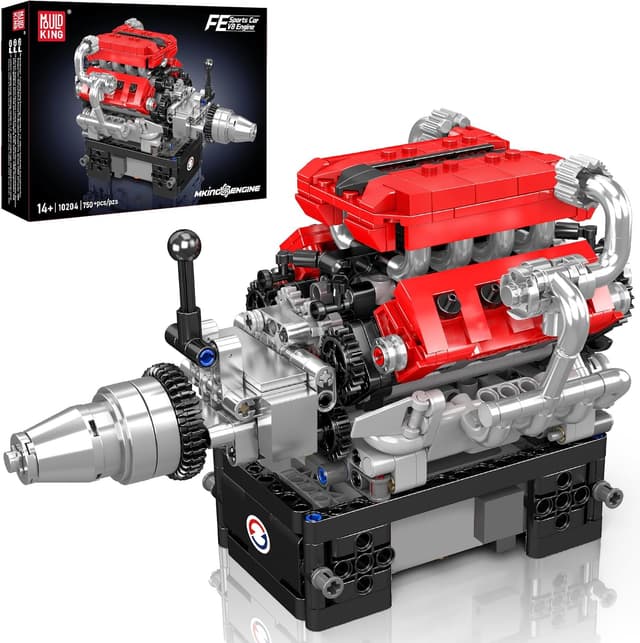 Detalle de Mould King 10204 V8 moteur 750 pièces