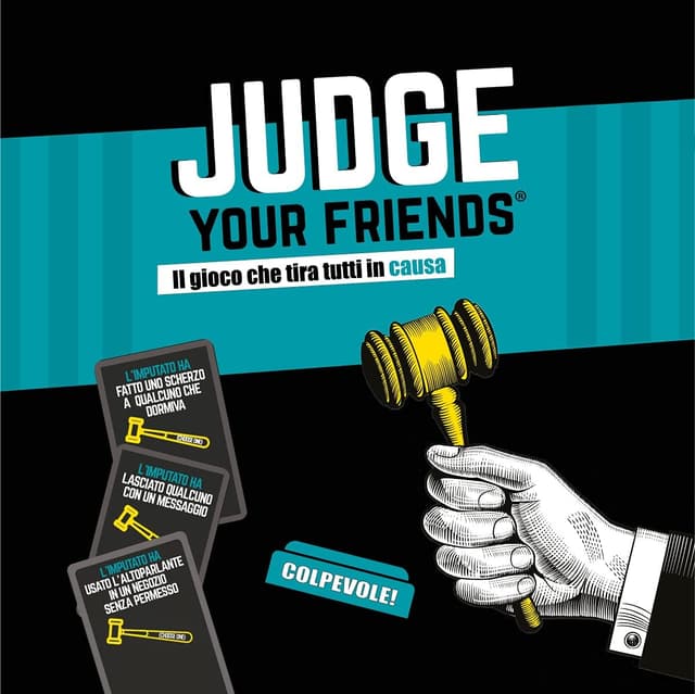 Detalle 2 de Judge Your Friends – L’Unico In Italiano di YAS Games, gioco da tavolo party per 2–8 giocatori
