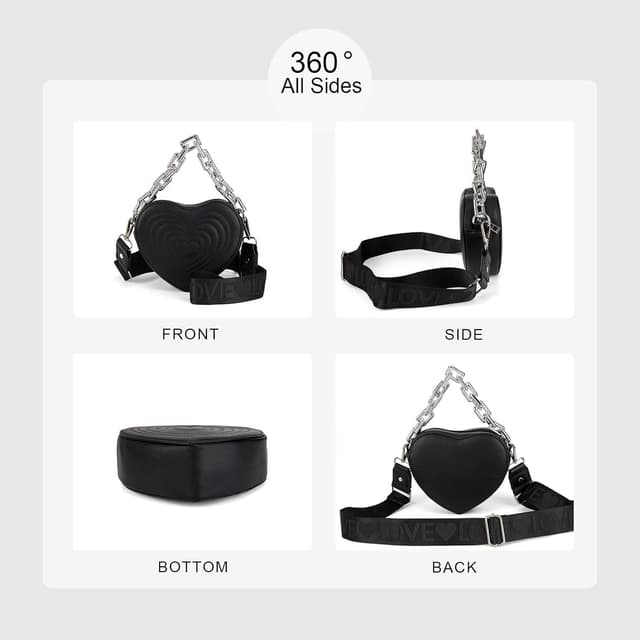 Thumbnail 6 de Gladdon graziosa borsetta cuore 1 borsa