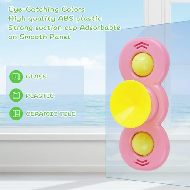 Thumbnail 2 de Vicloon Saugnapf-Kreiselspielzeug 3er Set