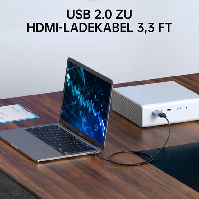 Thumbnail 4 de biaze ZH213 USB‑auf‑HDMI Adapterkabel 1 m, 1080p 60Hz