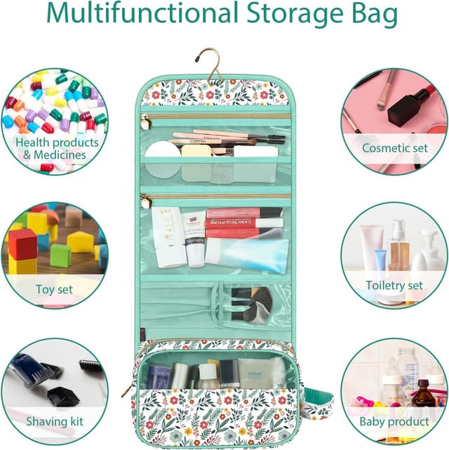 Detalle 2 de FINPAC Portable Toiletry Travel Wash Bag 28cm