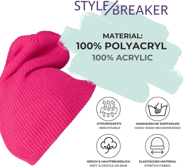 Thumbnail 2 de styleBREAKER Cuffia Beanie Slouch 04024004