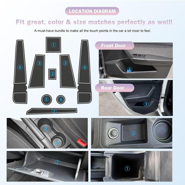 Thumbnail 3 de LUWU Antirutschmatten Seat Arona Ibiza 6F