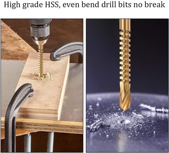 Detalle de flintronic Punte Coniche a gradini HSS con rivestimento al titanio (4-12/4-20/4-32 mm)