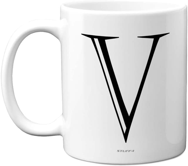 Imagen de Stuff4 Personalised Letter V Mug 11oz en OfertitasTOP