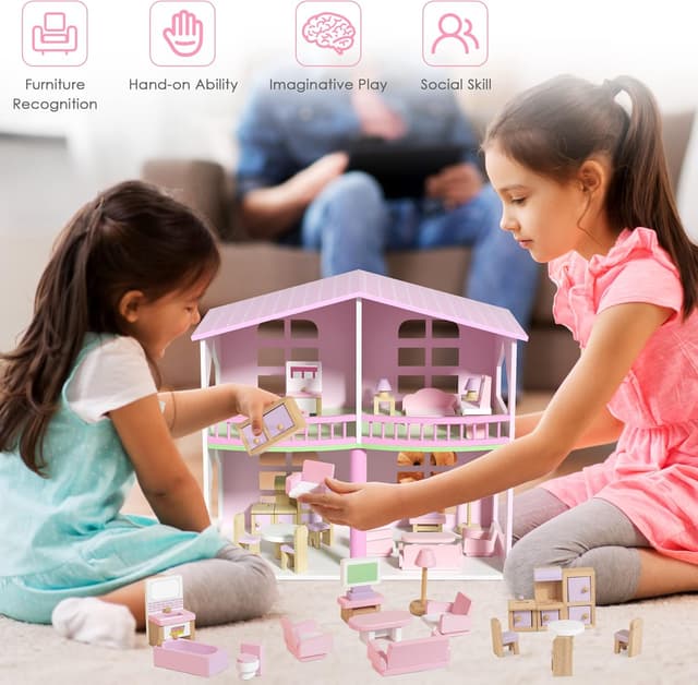 Thumbnail 4 de Lawcephun Set Mobili Casa delle Bambole 22 pezzi