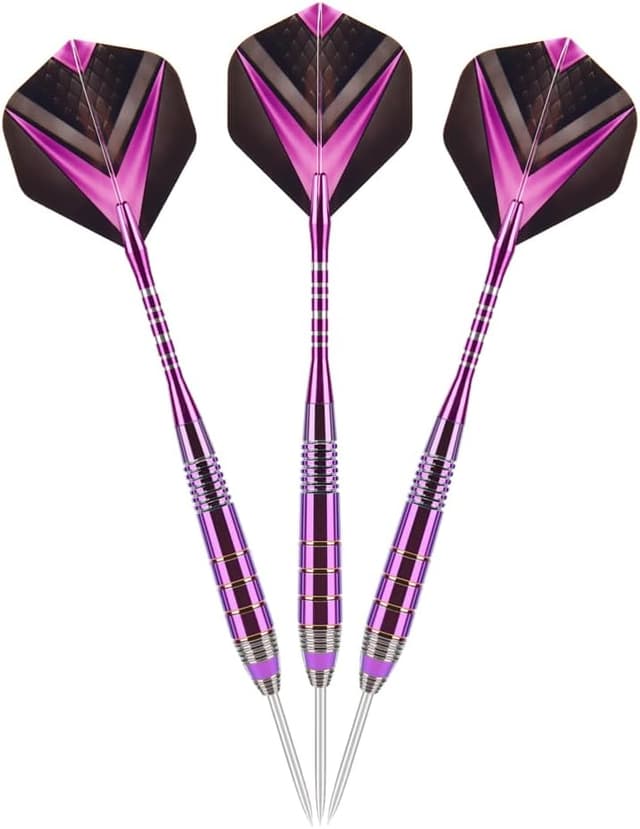 Detalle de Steel Tip Darts Set (3 Pack) with Aluminium Shafts and Darts Case
