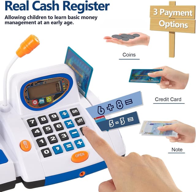Thumbnail 2 de HERSITY Childs Till Cash Register